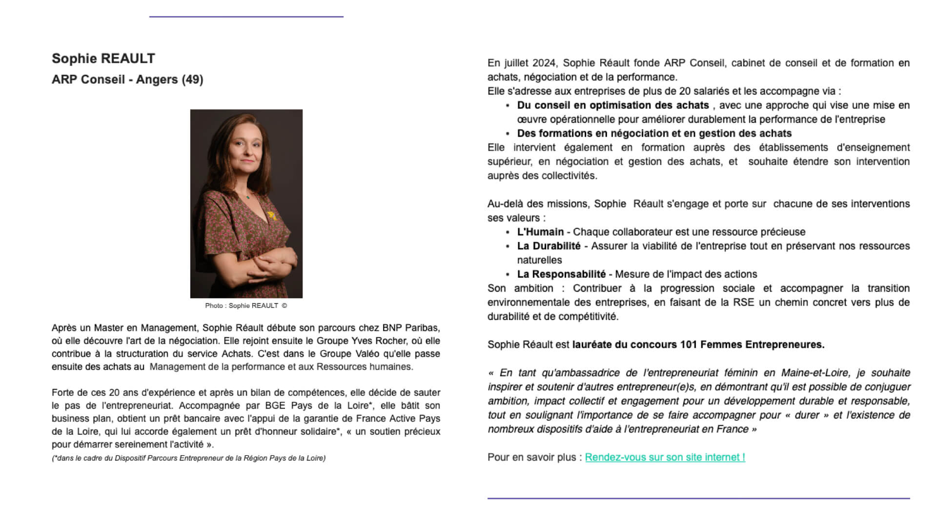 Article France Active - Portrait 101 femmes entrepreneure 22 09 2025